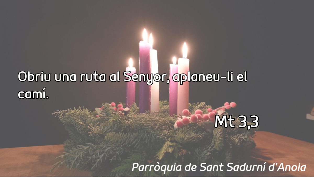 FRASE DEL DIUMENGE, PREGÀRIA I FULL DOMINICAL de Diumenge 7 de Desembre de 2025