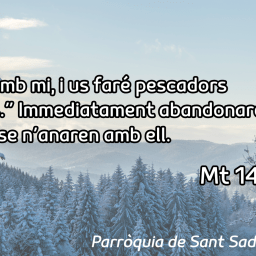 FRASE DEL DIUMENGE I PREGÀRIA de Diumenge 25 de Gener de 2026